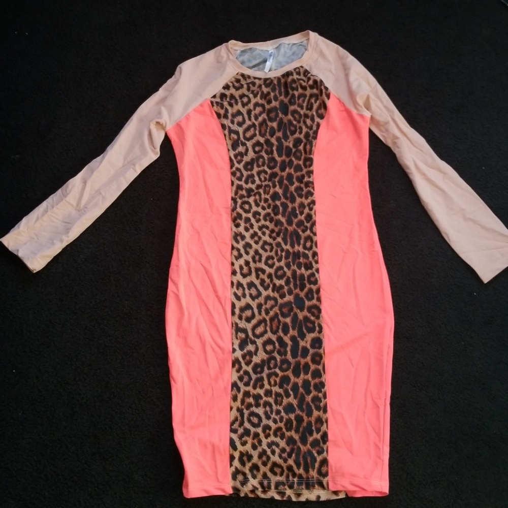 Peach/Coral Mini Dress